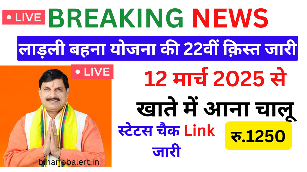 Ladli Behna Yojana 22th Installment: लाड़ली बहना योजना की 22वीं क़िस्त जारी